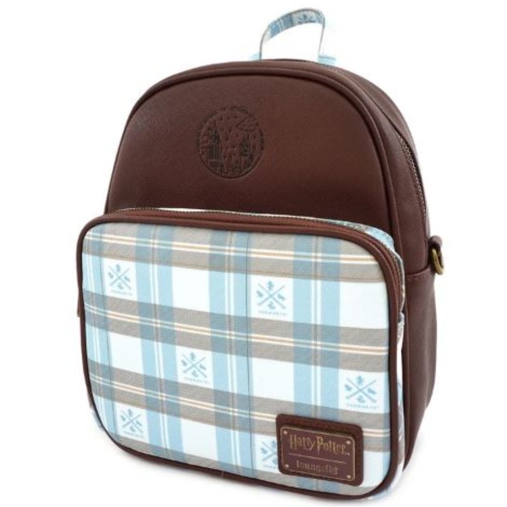 Loungefly Harry Potter Hogwarts Plaid Backpack NWT --small imperfection